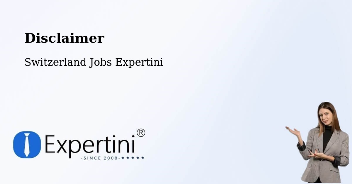 Disclaimer – Horw - Switzerland Jobs Expertini